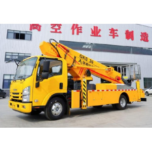 ISUZU ELF aerial platform, 4x2, 140 hp, 36 m (extended platform)